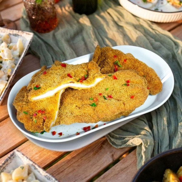 Șnițel vienez din piept de curcan